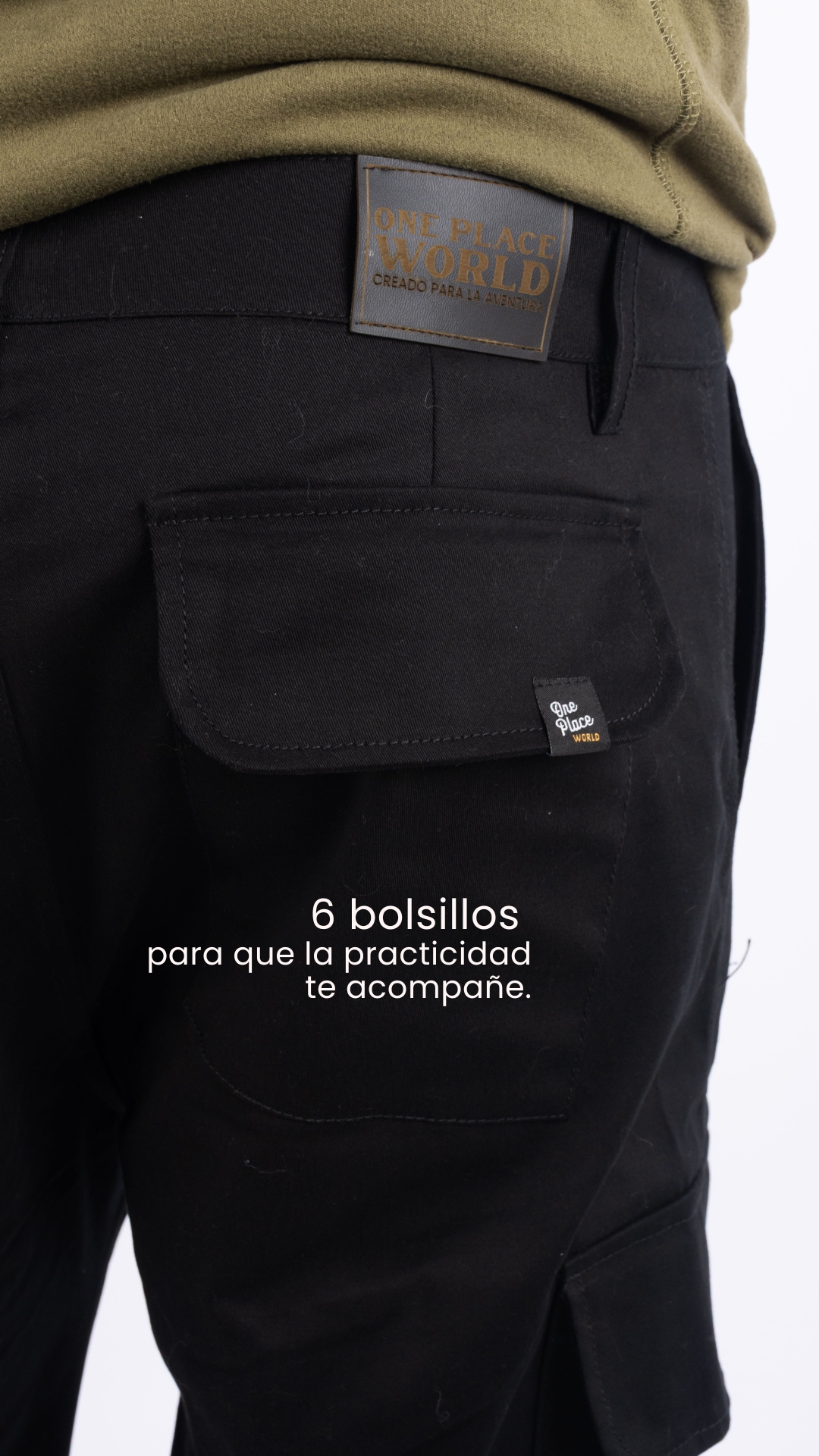 6 bolsillos  para que la practicidad te acompañe.